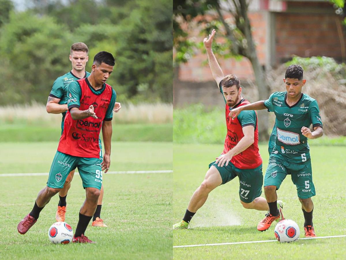 Jogadores do Nacional voltaram aos treinos em Manaus 