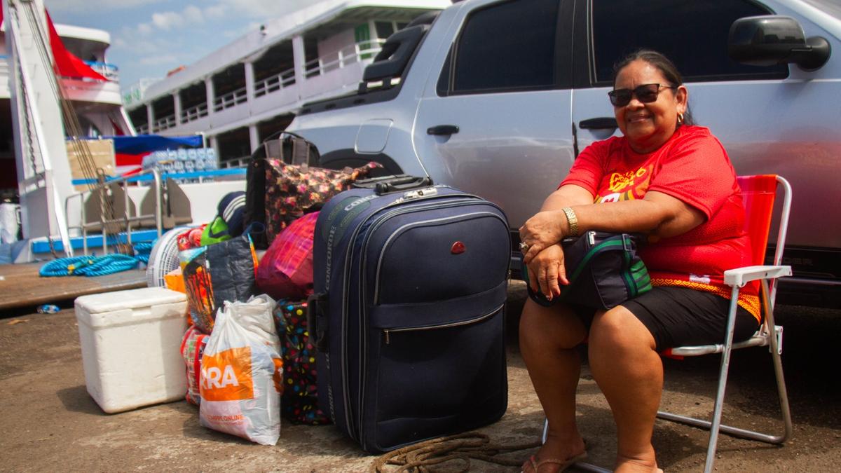 Assistente social Mirles Socorro Miranda guardará na memória a viagem (Foto: Larissa Martins)