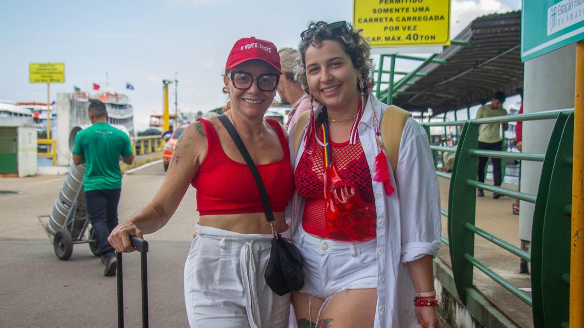 A professora Samantha Leite viajou com a família (Foto: Larissa Martins)