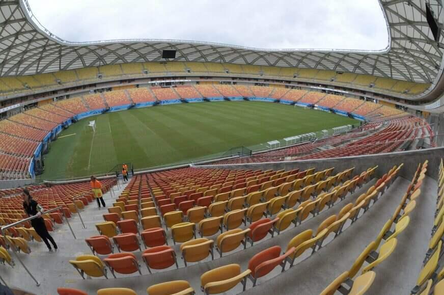 Arena da Amazônia passa por último teste antes de Brasil x Uruguai